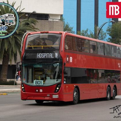 Alexander Dennis Enviro 500 OL7-801 en El Caballito Línea 7