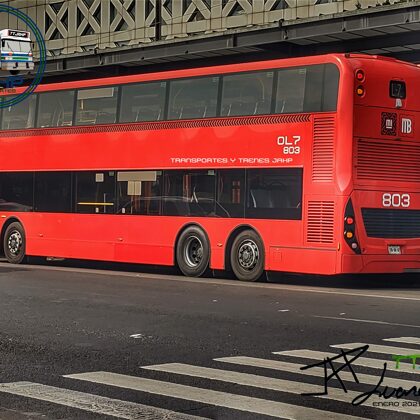 Alexander Dennis Enviro500 OL7-803 en San Lázaro Línea 4