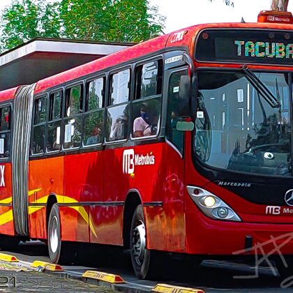 Mercedes Benz Marcopolo Grand Viale TSA-346 en Nicolás Bravo Línea 2