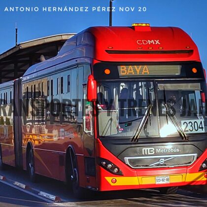 Volvo 7300 CE4-2304 en Metro Coyuya Línea 2