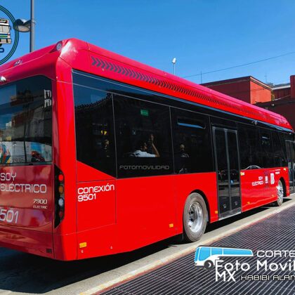 Volvo 7900E Conexión-9501 en Línea 4 Ruta Norte