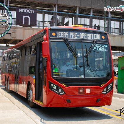 Volvo CAIO Induscar Access 2021 15m CCASA-578 en Pantitlán Línea 4