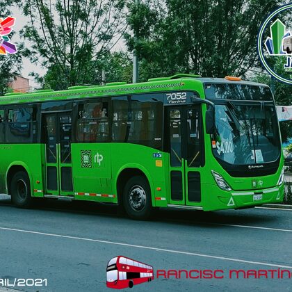 Volvo Marcopolo Torino 2020 7052 en MB Glorieta Cuitláhuac